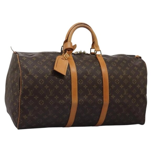 LOUIS VUITTON Monogram Keepall 55 Boston Bag M41424 LV Auth ar13452 - Picture 1 of 16